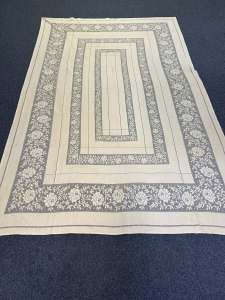 Quaker Lace Pattern 1012-02 w/ tag & straight edge, $100
