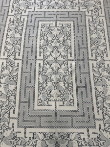 Quaker Lace Pattern 1202-01 w/ tag & straight edge, $177